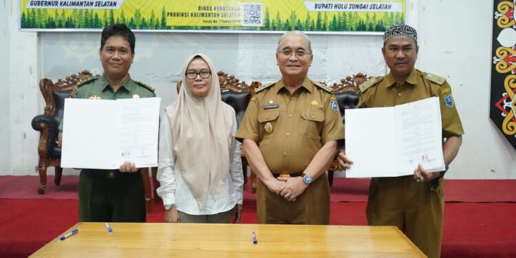 HSS PENYUMBANG TERBESAR PENURUNAN LAHAN KRITIS KALSEL