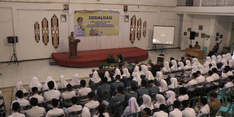 SOSIALISASI PEMILU SERENTAK TAHUN 2024 SASAR PEMILIH PEMULA