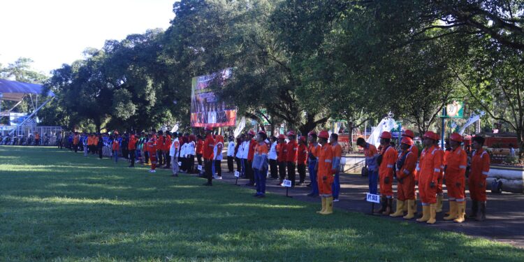 APEL SIAGA BENCANA DI KABUPATEN HSS UNTUK MENGUATKAN KERJA SAMA PENANGGULANGAN BENCANA
