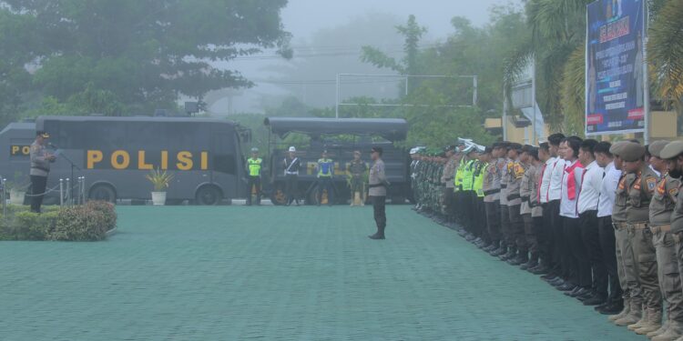 MENDUKUNG KEAMANAN MASYARAKAT SEKDA HSS HADIRI APEL GELAR PASUKAN INTAN 2023