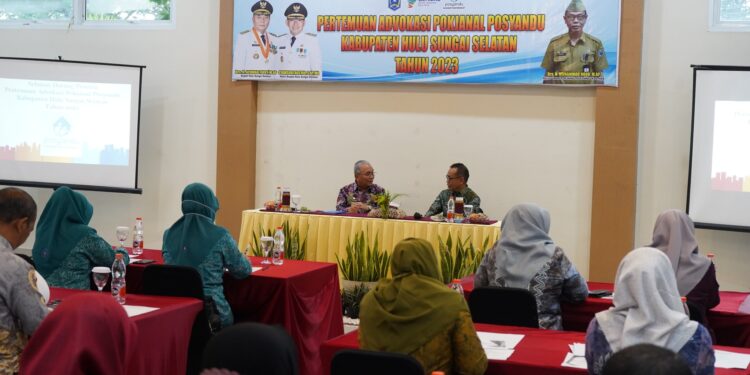 TINGKATKAN FUNGSI KERJA POSYANDU, PEMKAB HSS GELAR RAKOR POKJANAL POSYANDU