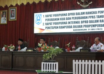 BUPATI HSS SAMPAIKAN RANCANGAN PERUBAHAN KUA DAN PERUBAHAN PPAS TA 2023