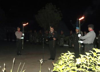 BUPATI HSS HADIRI APEL KEHORMATAN DAN RENUNGAN SUCI PERINGATAN HUT KEMERDEKAAN RI KE-78