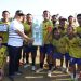 SAKSIKAN LAGA FINAL TURNAMEN SEPAK BOLA GALA DESA BAMBAN, BUPATI HSS SERAHKAN PIALA DAN UANG PEMBINAAN BAGI JUARA TURNAMEN
