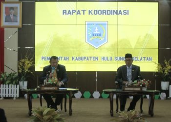 LANGKAH AWAL YANG KUAT, PJ BUPATI HSS PIMPIN RAPAT KOORDINASI
