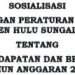 SOSIALIASI RAPERDA TENTANG ANGGARAN PENDAPATAN DAN BELANJA DAERAH T.A 2024