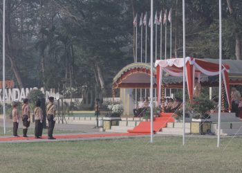 PJ BUPATI HULU SUNGAI SELATAN PIMPIN UPACARA PERINGATAN HARI PRAMUKA KE-62