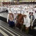 PERINGATI MAULID NABI MUHAMMAD SAW  PELATARAN MASJID NURUL HIDAYAH ISLAMIC CENTER KH. DARHAM HIDAYAT KABUPATEN HULU SUNGAI SELATAN DI PADATI RATUSAN JAMA’AH