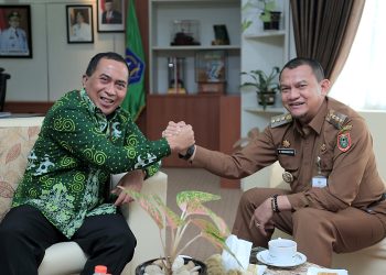 PJ BUPATI TERIMA KUNJUNGAN SILATURAHMI KEPALA KPPN BARABAI YANG BARU