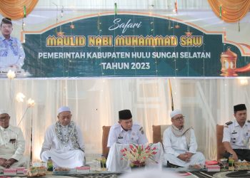 PERERAT SILATURAHMI, PEMKAB HSS GELAR SAFARI MAULID BERSAMA WARGA DESA MANDALA, KEC. TELAGA LANGSAT
