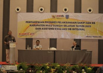IMPELEMENTASI REFORMASI BIROKRASI LINGKUP PEMKAB HSS, PJ BUPATI HSS RESMI BUKA ACARA PENYAMPAIAN PROGRES SAKIP