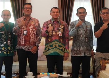 PJ. BUPATI HSS TERIMA AUDIENSI DARI BPS PROV. KALSEL