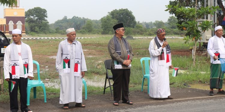 PEDULI PALESTINA, DMI KAB.HSS BERSAMA ALIM ULAMA GELAR AKSI PENGGALANGAN DANA
