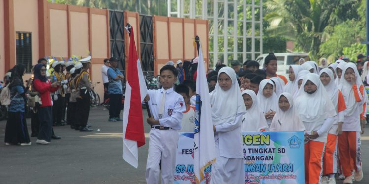 ASAH BIBIT-BIBIT ATLET, FESTIVAL OLAHRAGA TINGKAT SD SE-KECAMATAN KANDANGAN DIGELAR