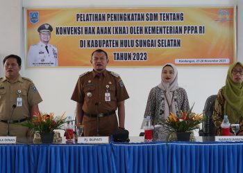 PELATIHAN KONVENSI HAK ANAK DIBUKA OLEH PJ BUPATI HSS UNTUK MEWUJUDKAN KABUPATEN LAYAK ANAK