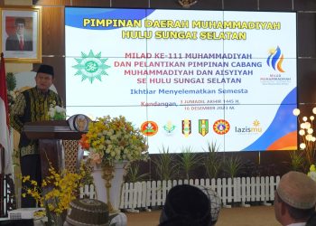 PJ BUPATI HSS DRS. H. HERMANSYAH, M.M HADIRI PERINGATAN MILAD KE-111 MUHAMMADIYAH DAN PELANTIKAN PIMPINAN CABANG