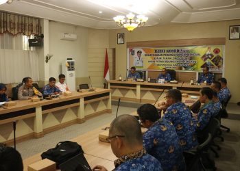 UPAYA ANTISIPASI POTENSI BENCANA, PEMKAB HSS GELAR RAKOOR KESIAPSIAGAAN PENANGGULANGAN BENCANA ALAM
