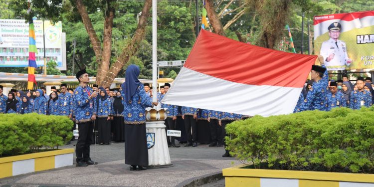 PERINGATI HARI BELA NEGARA, SEKDA PESANKAN ASN JAGA NETRALITAS DALAM PEMILU MENDATANG