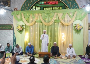 SEKDA KAB. HSS DR. H. MUHAMMAD NOOR MENYEMARAKKAN PERINGATAN ISRA MI’RAJ DAN HAUL GURU SEKUMPUL KE-19