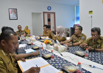 RAPAT KOORDINASI VIRTUAL SEKDA MUHAMMAD NOOR BAHAS LANGKAH PENGENDALIAN INFLASI 2024