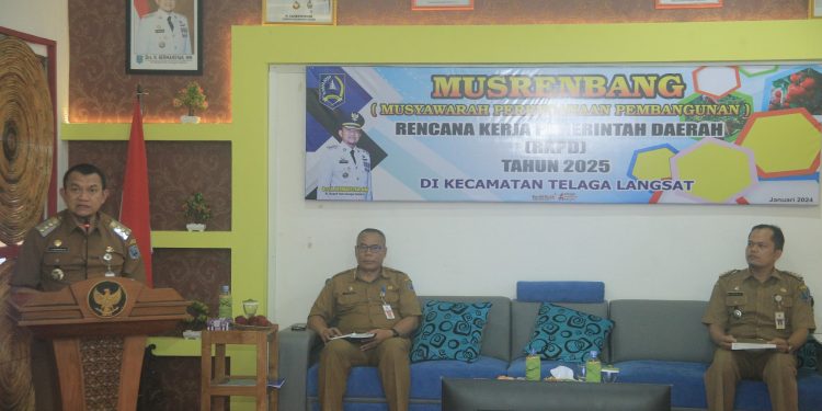 PJ. BUPATI HSS BUKA MUSRENBANG, TELAGA LANGSAT TERDAPAT 33 USULAN PRIORITAS