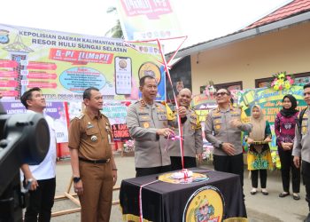 PJ BUPATI HSS BESERTA JAJARAN FORKOPIMDA KAB. HSS SAMBUT KEDATANGAN KUNKER KAPOLDA KALSEL DI BUMI RAKAT MUFAKAT