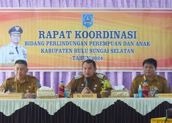 PJ BUPATI HSS DRS. H. HERMANSYAH, M.M MENGUKIR HARAPAN: ARAHAN PENUH MAKNA DI RAKOR PERLINDUNGAN PEREMPUAN DAN ANAK 2024