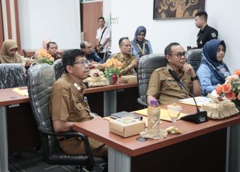 SEKDA HSS IKUTI RAPAT KOORDINASI PENCEGAHAN DAN PEMBERANTASAN KORUPSI BERSAMA KPK RI SECARA VIRTUAL