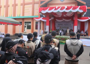 PASTIKAN PEMILU AMAN & DAMAI, PJ BUPATI BERIKAN ARAHAN PADA APEL SIAGA PEMILU 2024