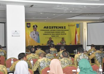 PJ BUPATI PIMPIN RAKOR PEMKAB HSS BULAN FEBRUARI 2024