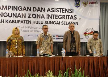SEKDA HSS HADIRI KEGIATAN PENDAMPING PEMBANGUNAN ZONA INTEGRITAS