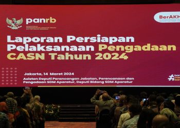 PJ BUPATI HSS IKUTI RAKORNAS PENGADAAN ASN TA 2024 DENGAN KEMENPANRB