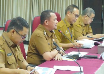 PJ BUPATI HSS HERMANSYAH IKUTI EVALUASI KINERJA TRIWULAN II DI KEMENDAGRI
