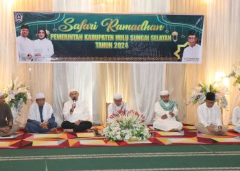 MASJID AL-AMAN MENJADI TEMPAT SAFARI RAMADHAN PEMKAB HSS DI KECAMATAN ANGKINANG
