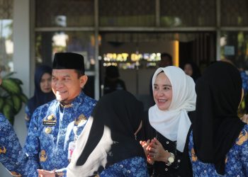 PENJABAT BUPATI HSS SAMBUT HARI PERTAMA KERJA PASCA LIBUR LEBARAN DENGAN HALAL BI HALAL BERSAMA ASN PEMKAB HSS