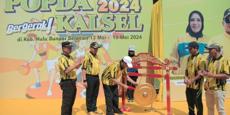 DIIKUTI 1.338 ATLET, PAMAN BIRIN BUKA POPDA KALSEL 2024 DI KABUPATEN HULU SUNGAI SELATAN