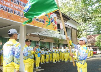 120 ORANG ATLET POPDA HSS RESMI DILEPAS PJ. BUPATI