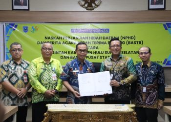 PEMKAB HSS LAKSANAKAN PENANDATANGANAN NPHD DAN BASTB DENGAN BADAN PUSAT STATISTIK