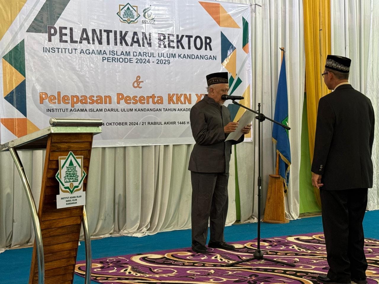 PELANTIKAN REKTOR DAN PELEPASAN MAHASISWA KKN, PEMKAB HSS SIAP DUKUNG PENINGKATAN MUTU PENDIDIKAN