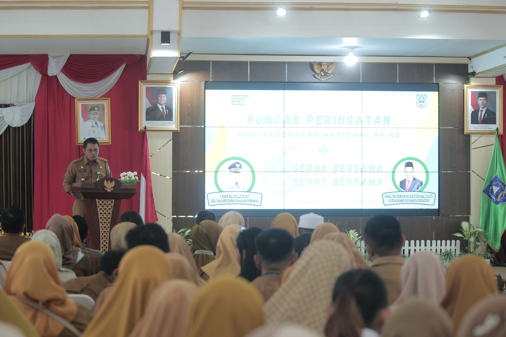 PJ BUPATI ENDRI HADIRI PUNCAK HKN KE-60, SINERGI BERSAMA UNTUK KESEHATAN MASYARAKAT