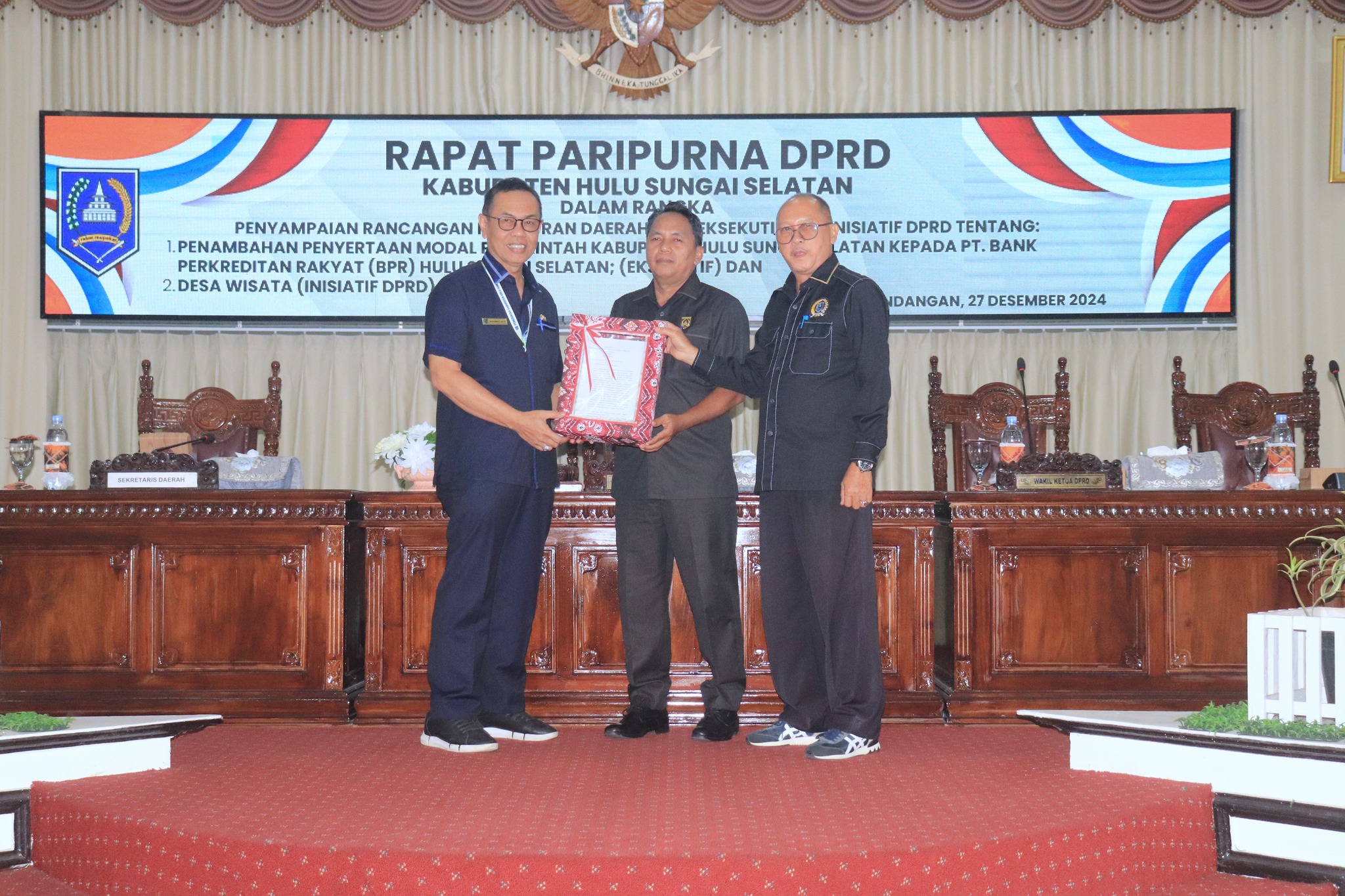 2 RANPERDA HSS, EKSEKUTIF AJUKAN TAMBAHAN MODAL BPR & LEGISLATIF AJUKAN DESA WISATA