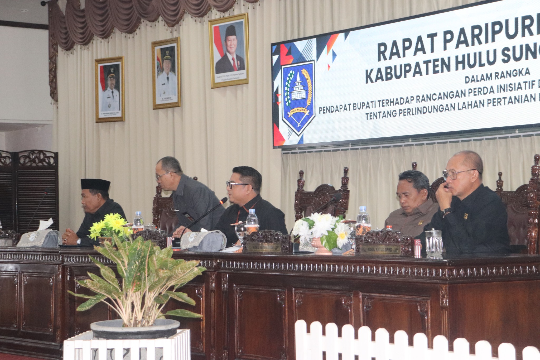 BUPATI SAMPAIKAN APRESIASI TERHADAP RANPERDA INISIATIF DPRD TENTANG PERLINDUNGAN LAHAN PERTANIAN