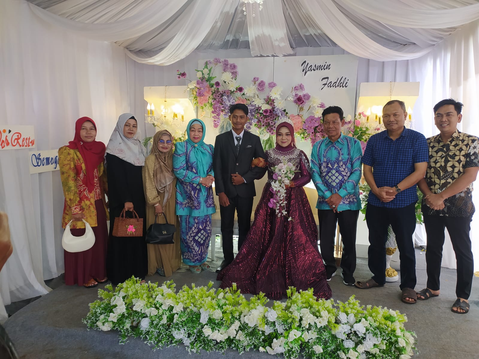 CINTA BERSAMBUT DOA DI DESA TAMBAK BITIN, WABUP HSS HADIRI HARI ISTIMEWA YASMIN & FADHLI