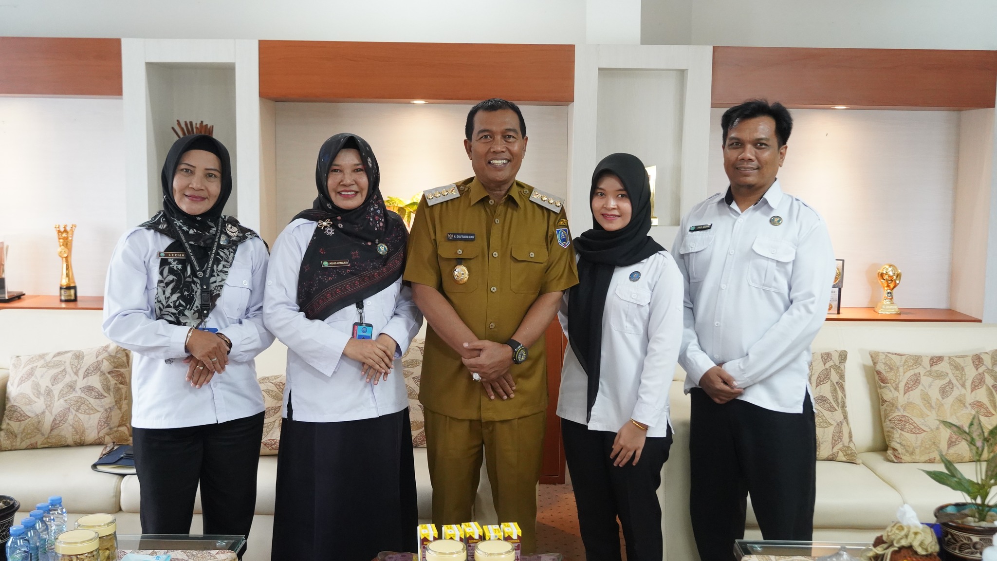 LAKSANAKAN PERTEMUAN BERSAMA BNNK HSS, BUPATI TERIMA LAPORAN PELAKSANAAN PROGRAM P4GN TAHUN 2024