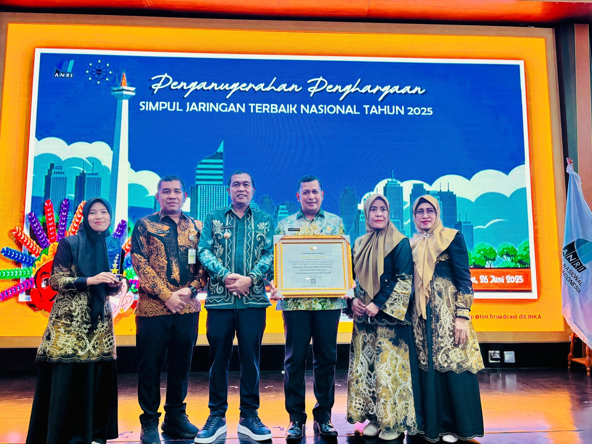 PROSES PEMKAB HSS MERAIH PRESTASI TERBAIK NASIONAL JARINGAN SIMPUL KEARSIPAN NASIONAL TAHUN 2025