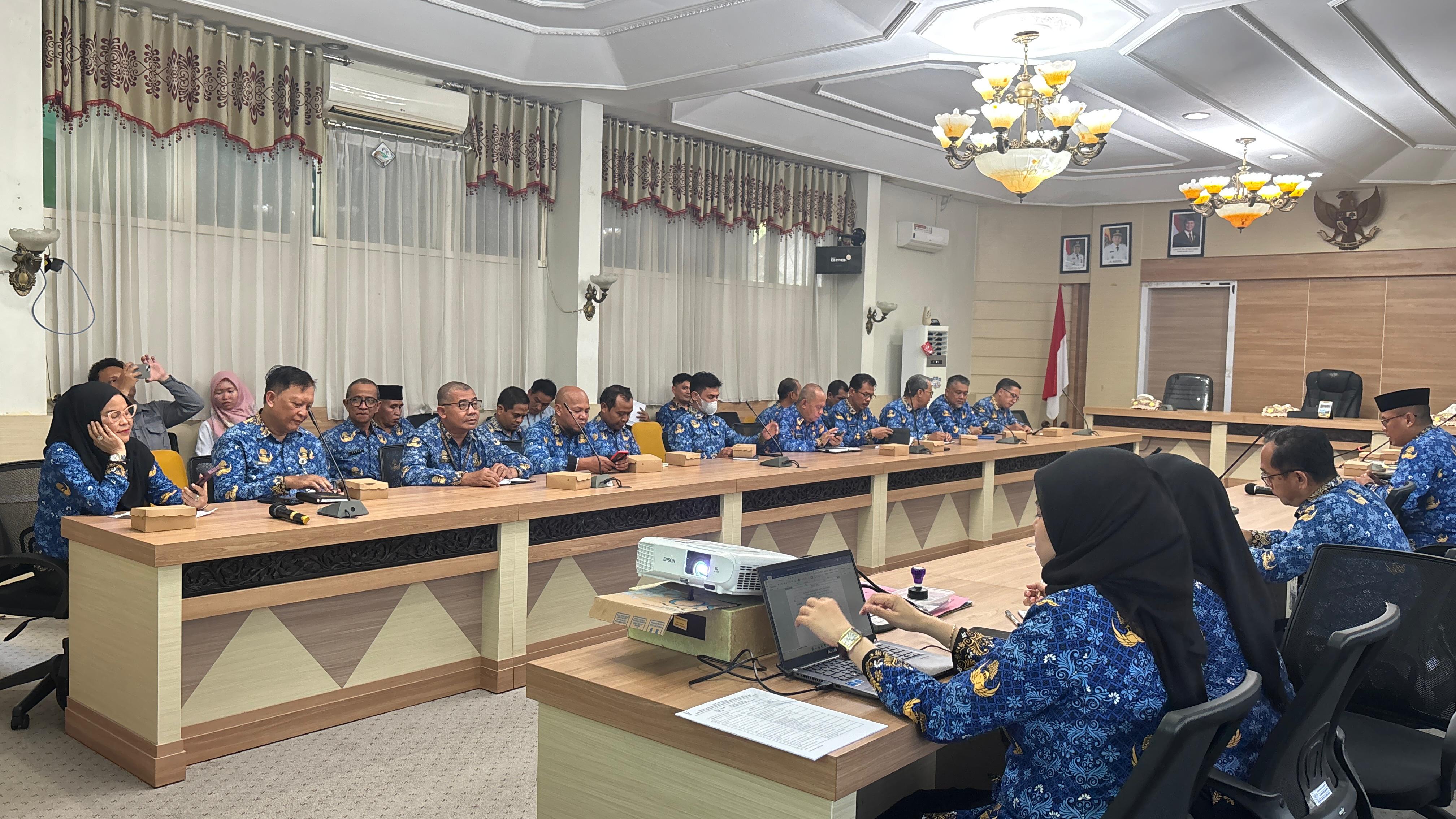 JELANG PERINGATAN HUT KE-80 KEMERDEKAAN RI, PEMKAB HSS LAKUKAN RAPAT PERSIAPAN