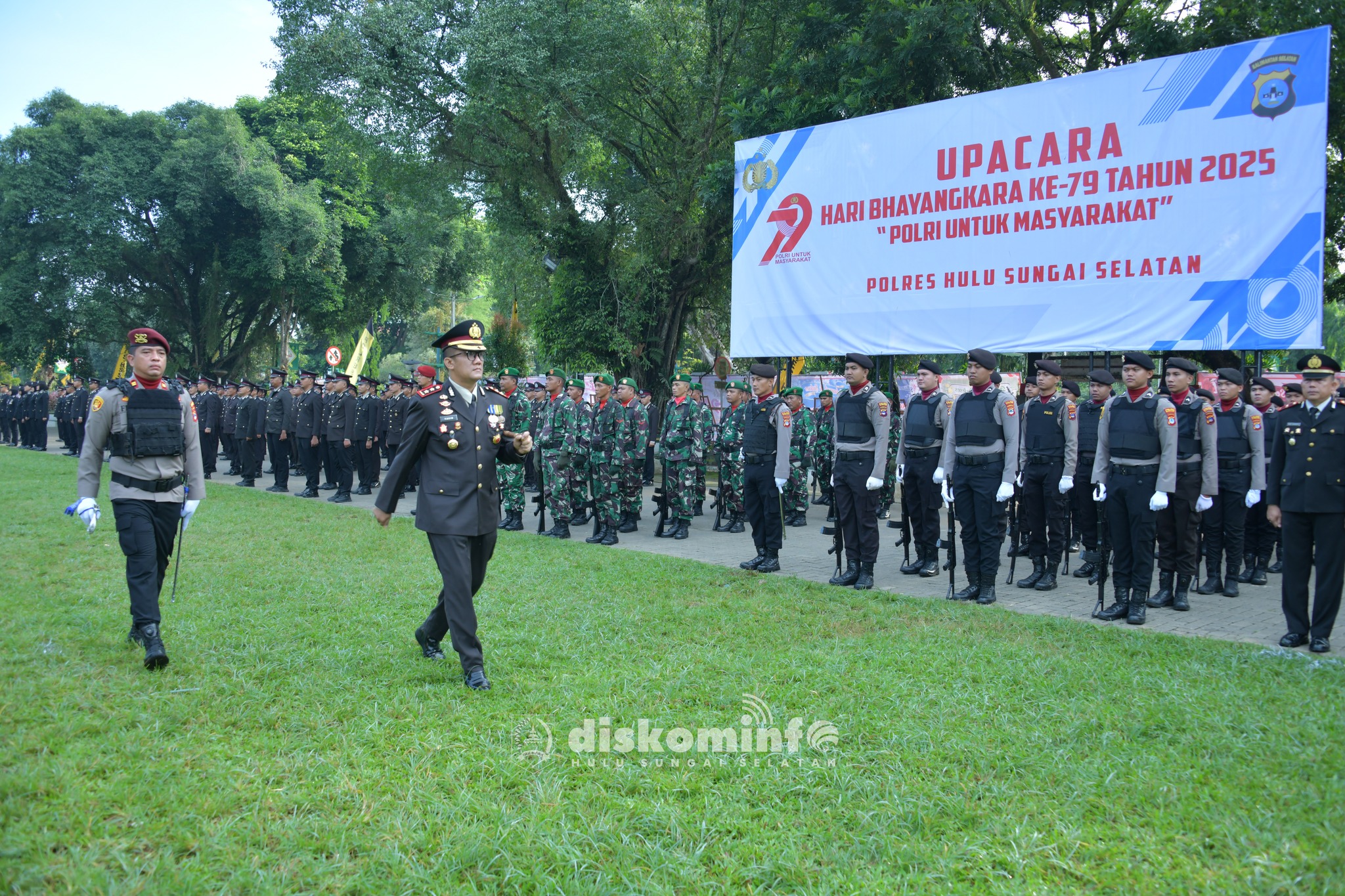 PUNCAK HARI BHAYANGKARA KE-79 DI HSS: APEL SEMANGAT, SINERGI, DAN KOMITMEN UNTUK RAKYAT