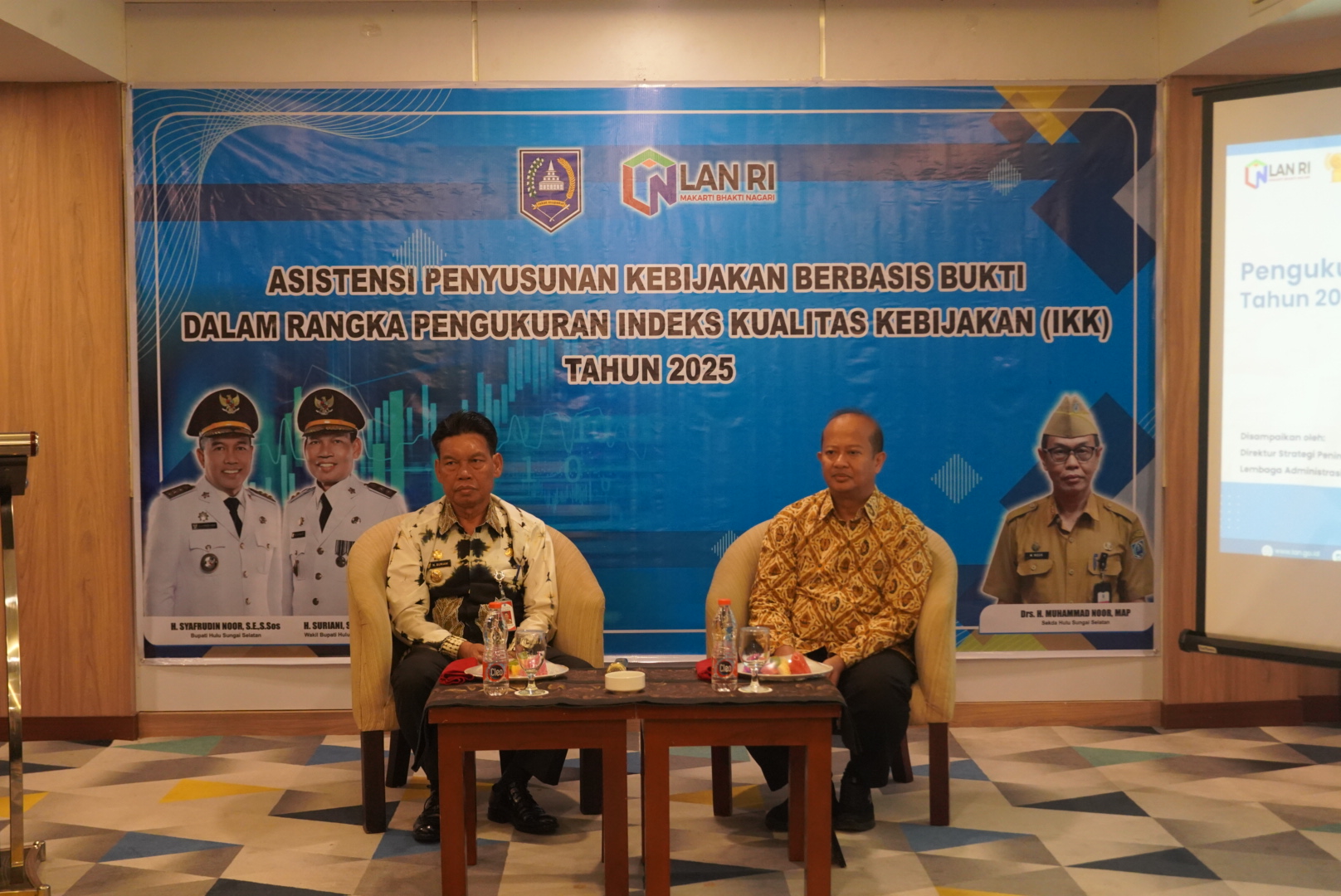 PEMERINTAH KABUPATEN HULU SUNGAI SELATAN GELAR ASISTENSI PENYUSUNAN KEBIJAKAN BERBASIS BUKTI UNTUK PENGUKURAN IKK 2025