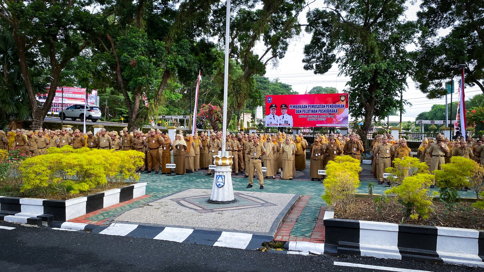 PEMERINTAH KABUPATEN HSS GELAR APEL GABUNGAN