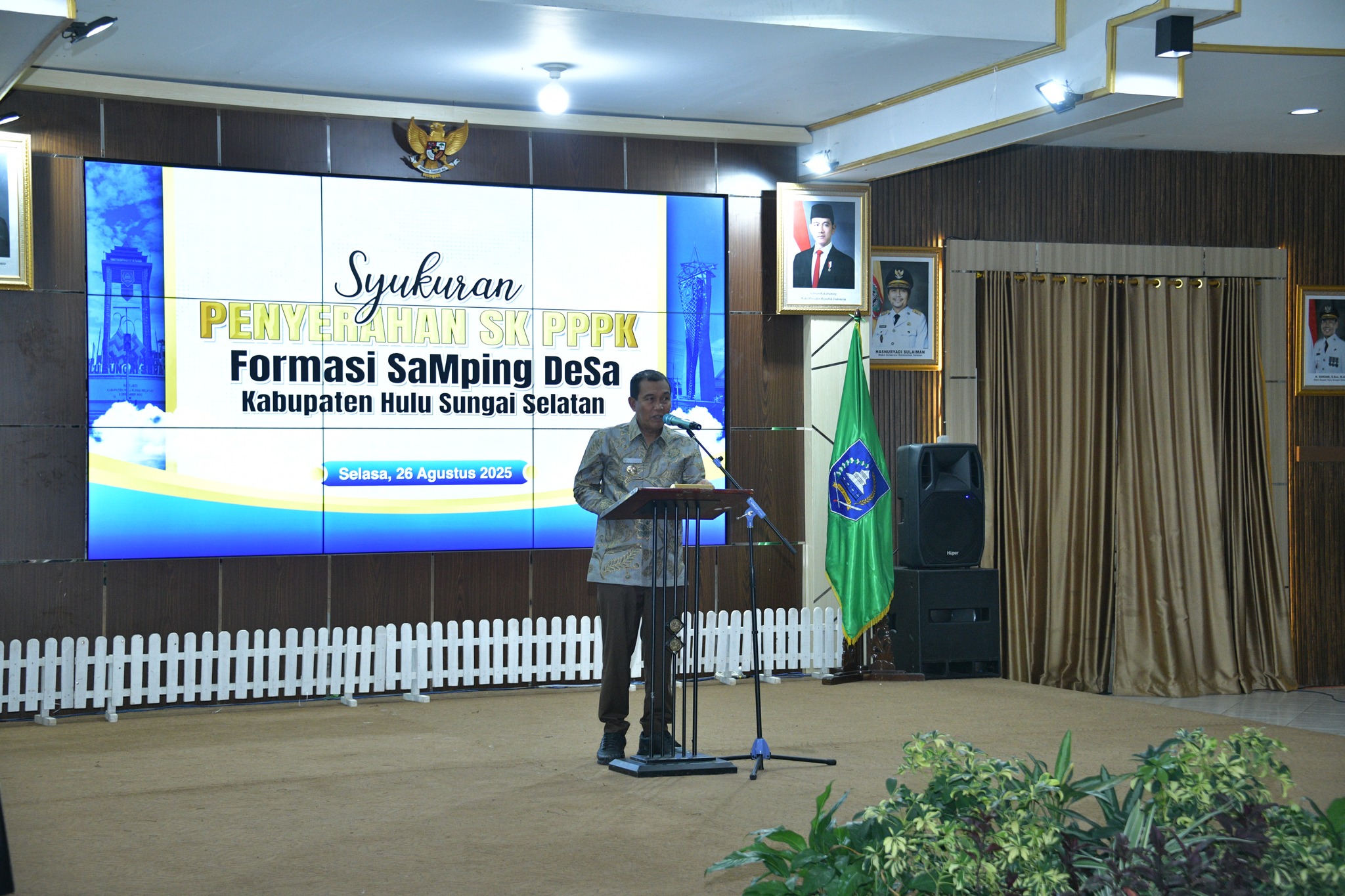 RESMI JADI PPPK, 117 SARJANA PENDAMPING DESA HSS DIBERIKAN PESAN OLEH BUPATI HSS UNTUK SIAP MENGABDI